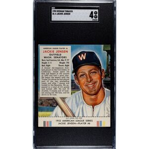 Vintage 1953 Redman Tobacco Jackie Jensen SGC 4 (8784523)